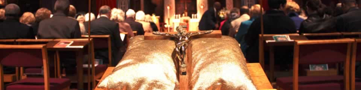 The congregation gathered for worship inside All Saints Church